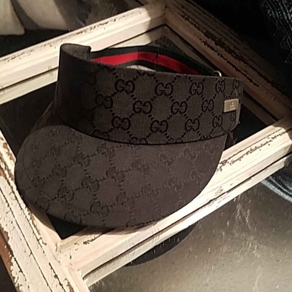 Gucci canvas sunvisor